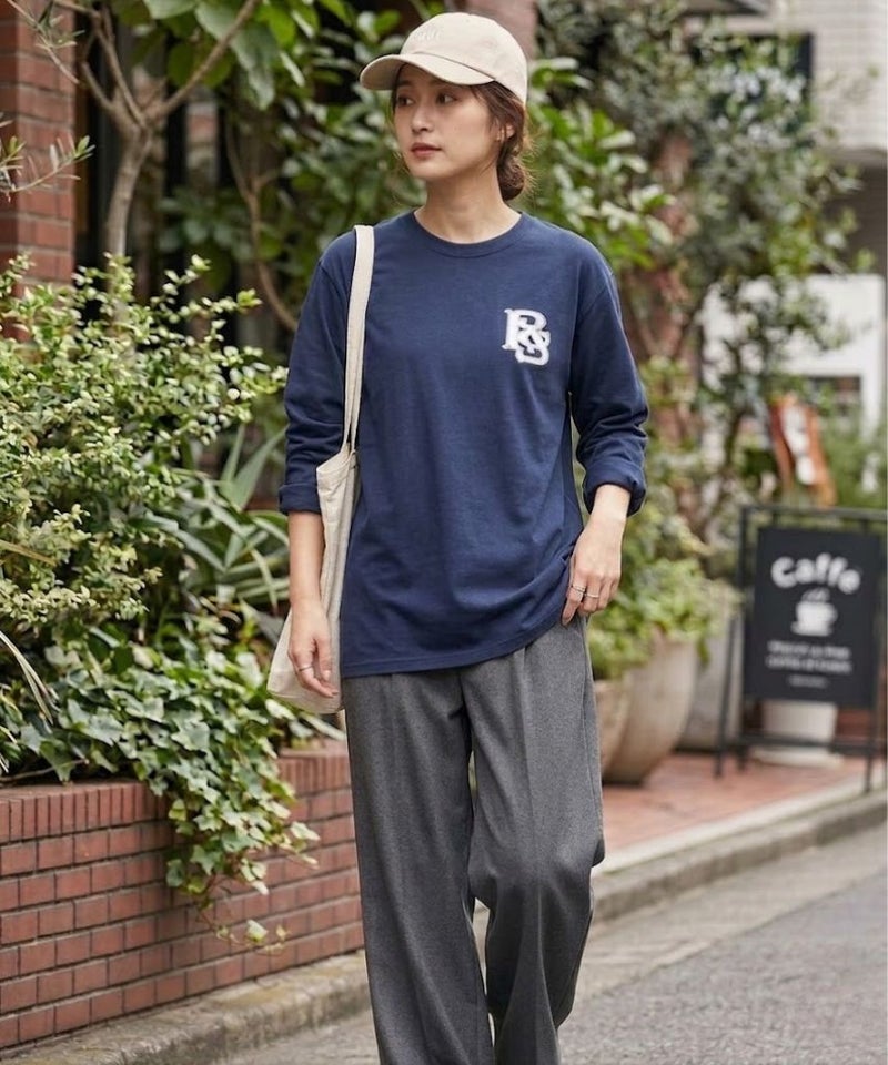 T-GRAPHICS  チームロゴプリント長袖Tシャツ メンズ商品画像-5