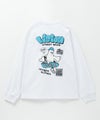 VISION STREET WEAR ゴースト発泡プリント長袖Tシャツ メンズ
