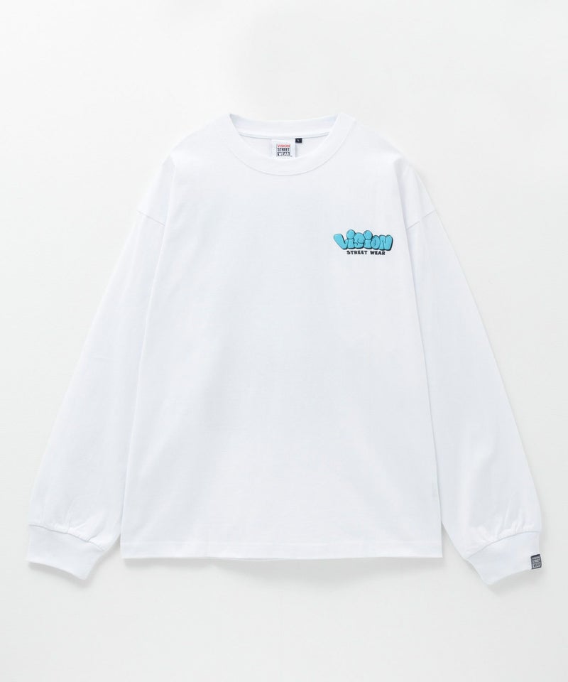 VISION STREET WEAR  ゴースト発泡プリント長袖Tシャツ メンズ商品画像-2
