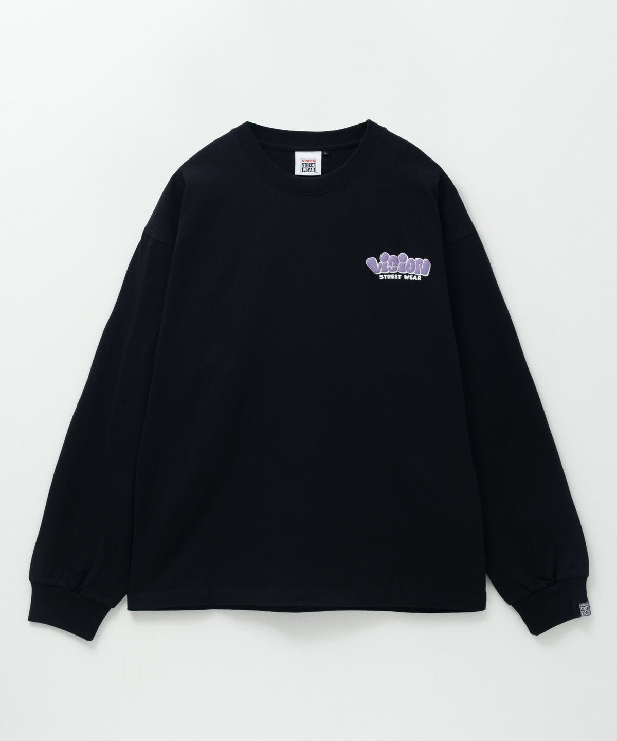 VISION STREET WEAR ゴースト発泡プリント長袖Tシャツ メンズ