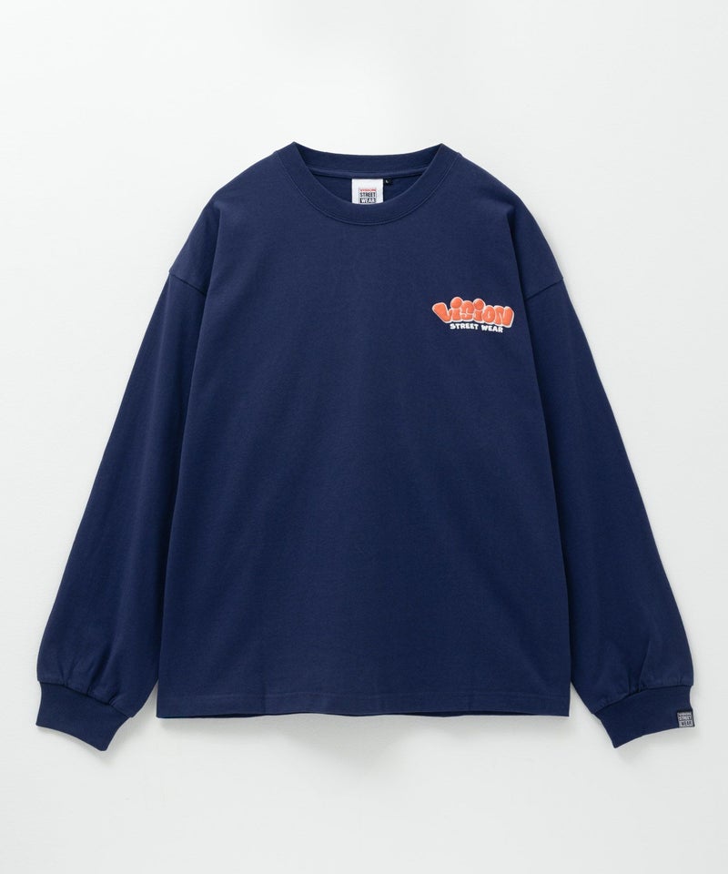 VISION STREET WEAR ゴースト発泡プリント長袖Tシャツ メンズ商品画像-6