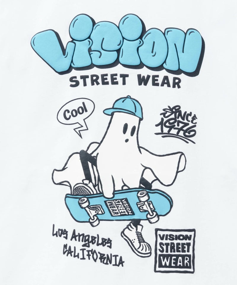VISION STREET WEAR ゴースト発泡プリント長袖Tシャツ メンズ商品画像-8