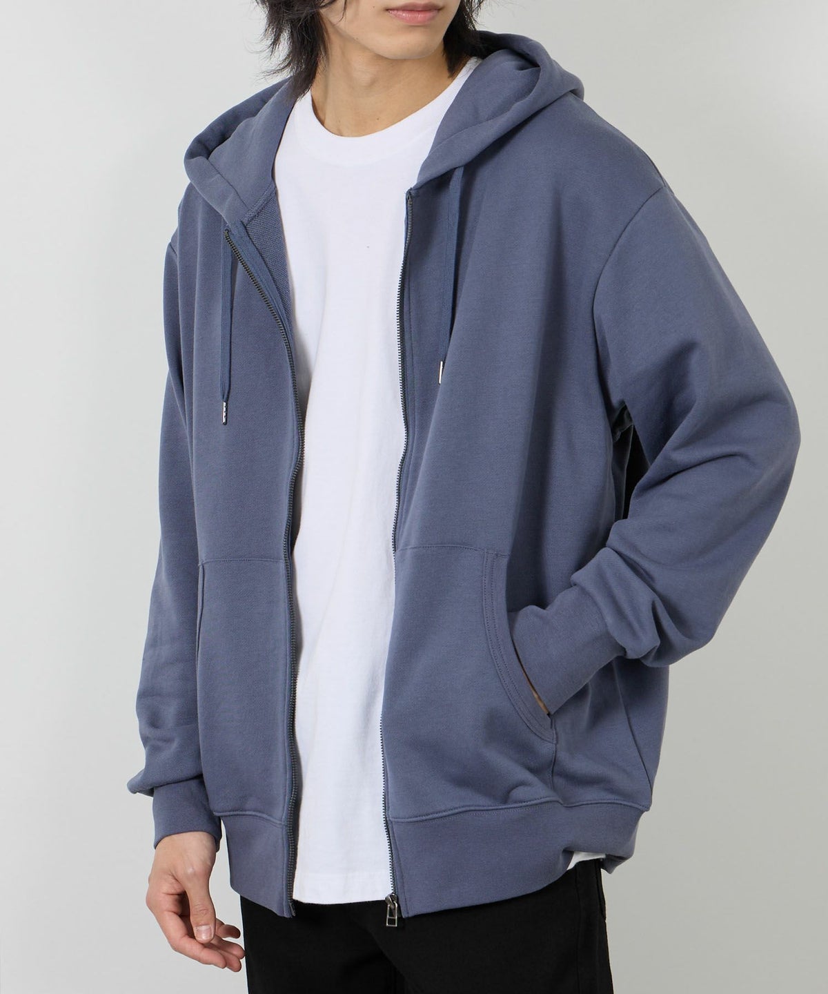 NAVY タフラク ヘビー裏毛ジップパーカー メンズ