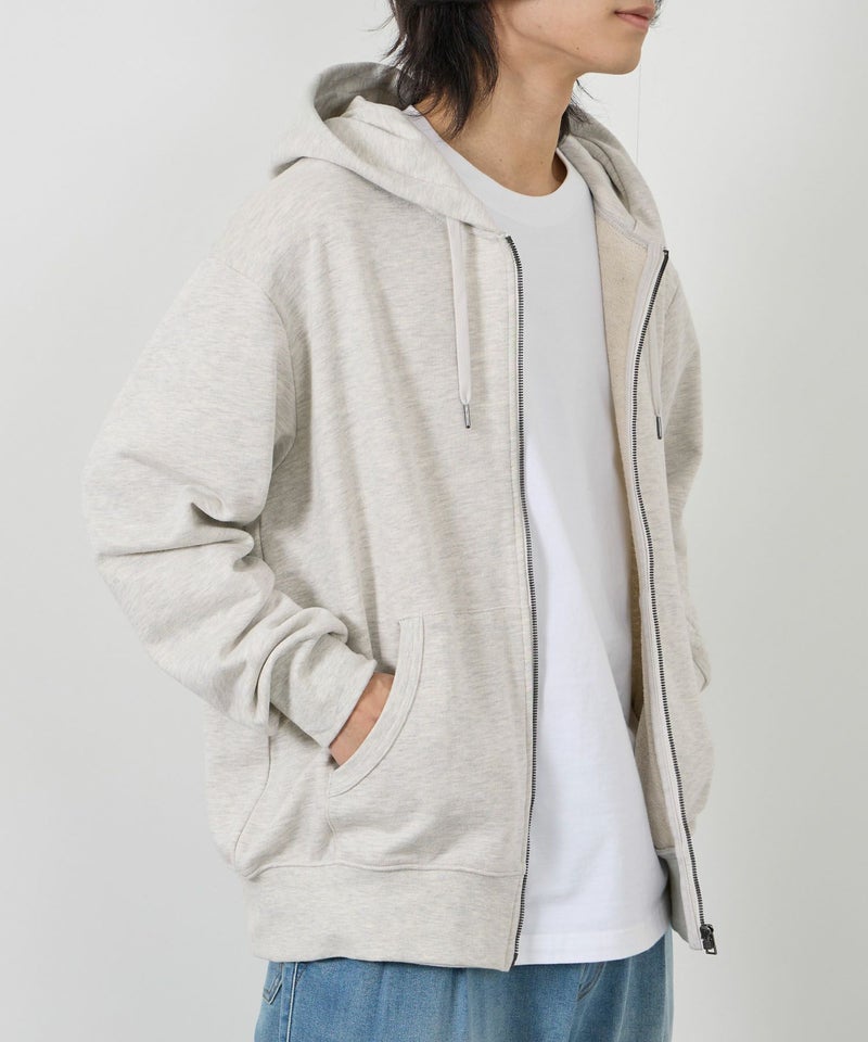 NAVY タフラク ヘビー裏毛ジップパーカー メンズ商品画像-7