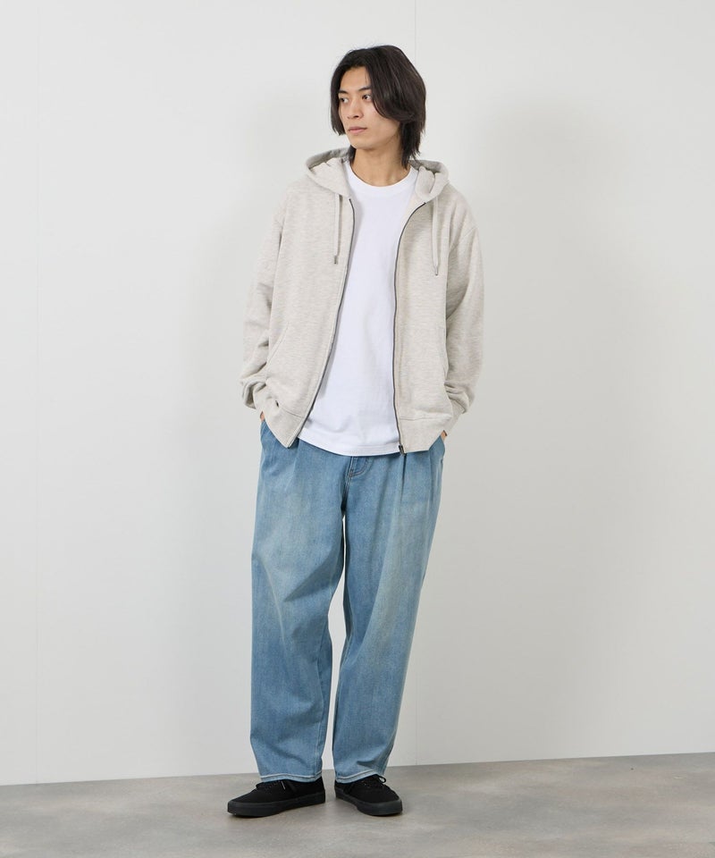 NAVY タフラク ヘビー裏毛ジップパーカー メンズ商品画像-8