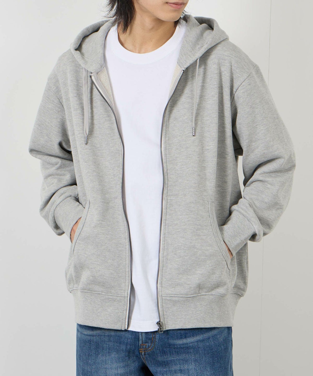 NAVY タフラク ヘビー裏毛ジップパーカー メンズ