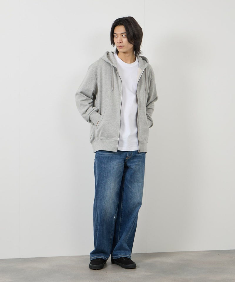 NAVY タフラク ヘビー裏毛ジップパーカー メンズ商品画像-11