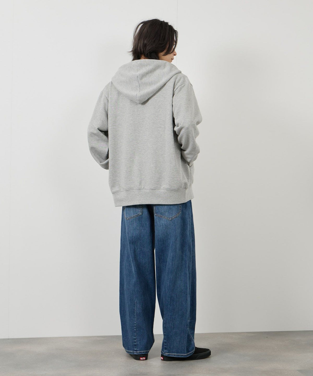 NAVY タフラク ヘビー裏毛ジップパーカー メンズ