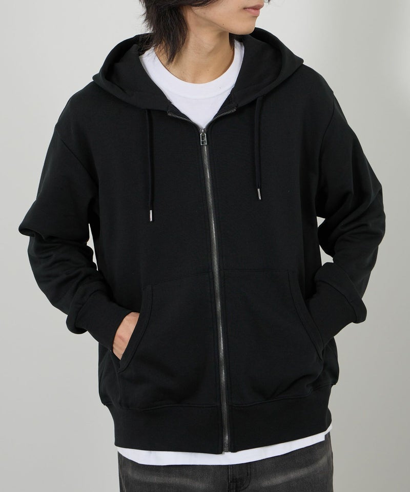 NAVY  タフラク ヘビー裏毛ジップパーカー メンズ商品画像-13