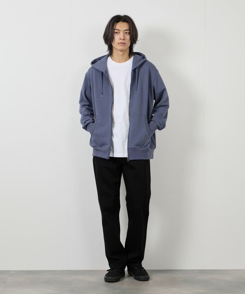 NAVY  タフラク ヘビー裏毛ジップパーカー メンズ商品画像-16