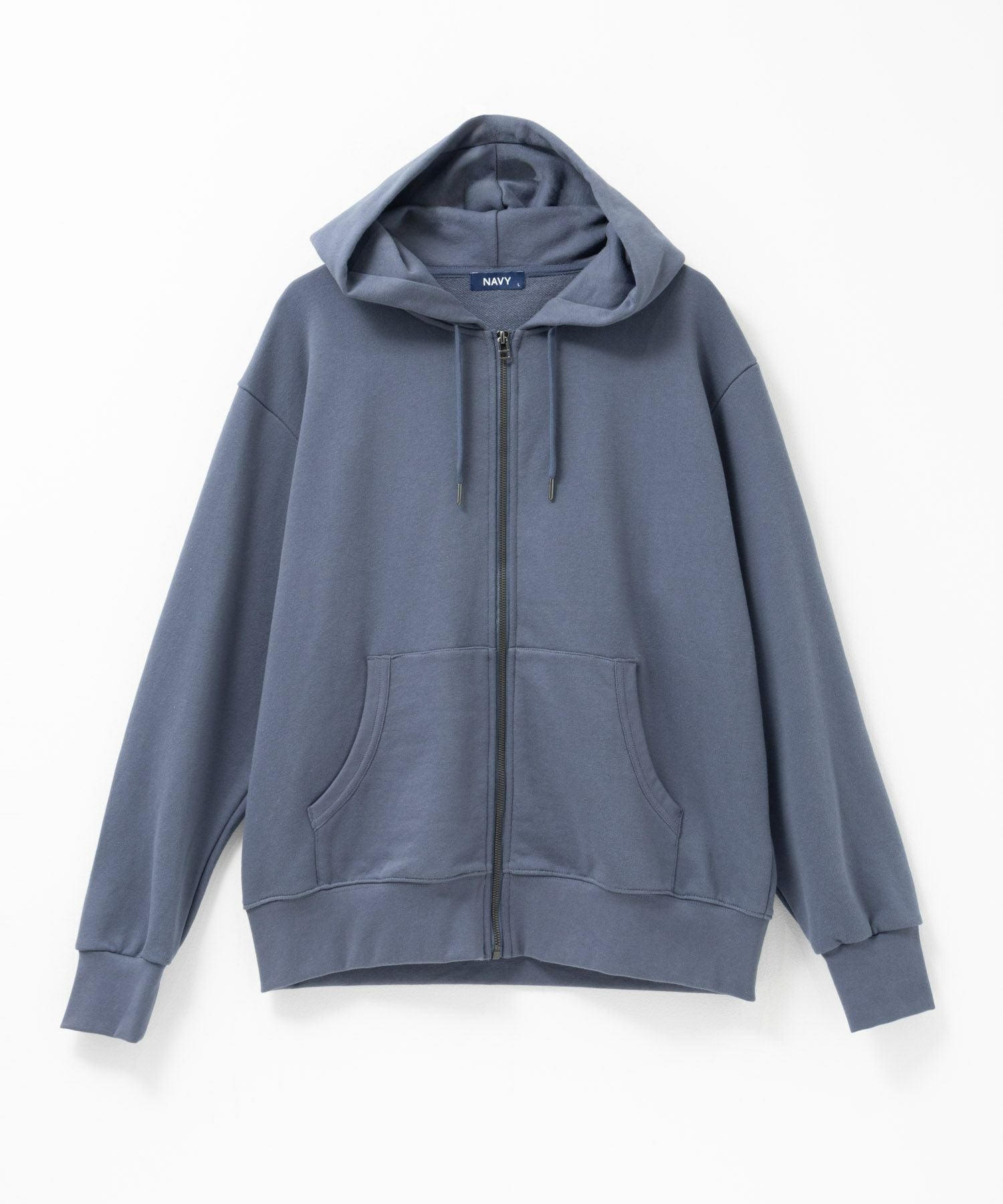 NAVY タフラク ヘビー裏毛ジップパーカー メンズ