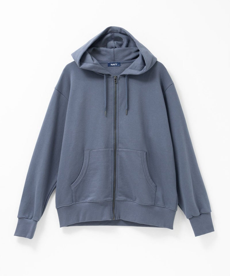 NAVY  タフラク ヘビー裏毛ジップパーカー メンズ商品画像-28