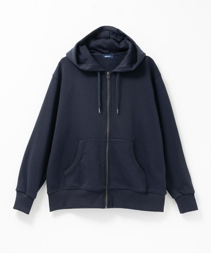 NAVY  タフラク ヘビー裏毛ジップパーカー メンズ商品画像-30