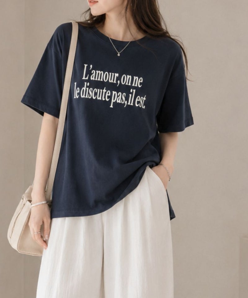 Idnes ロゴプリントTシャツ レディース メール便 対応商品商品画像-3