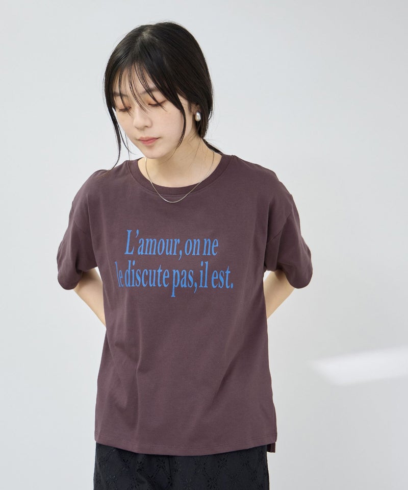 Idnes ロゴプリントTシャツ レディース メール便 対応商品商品画像-4