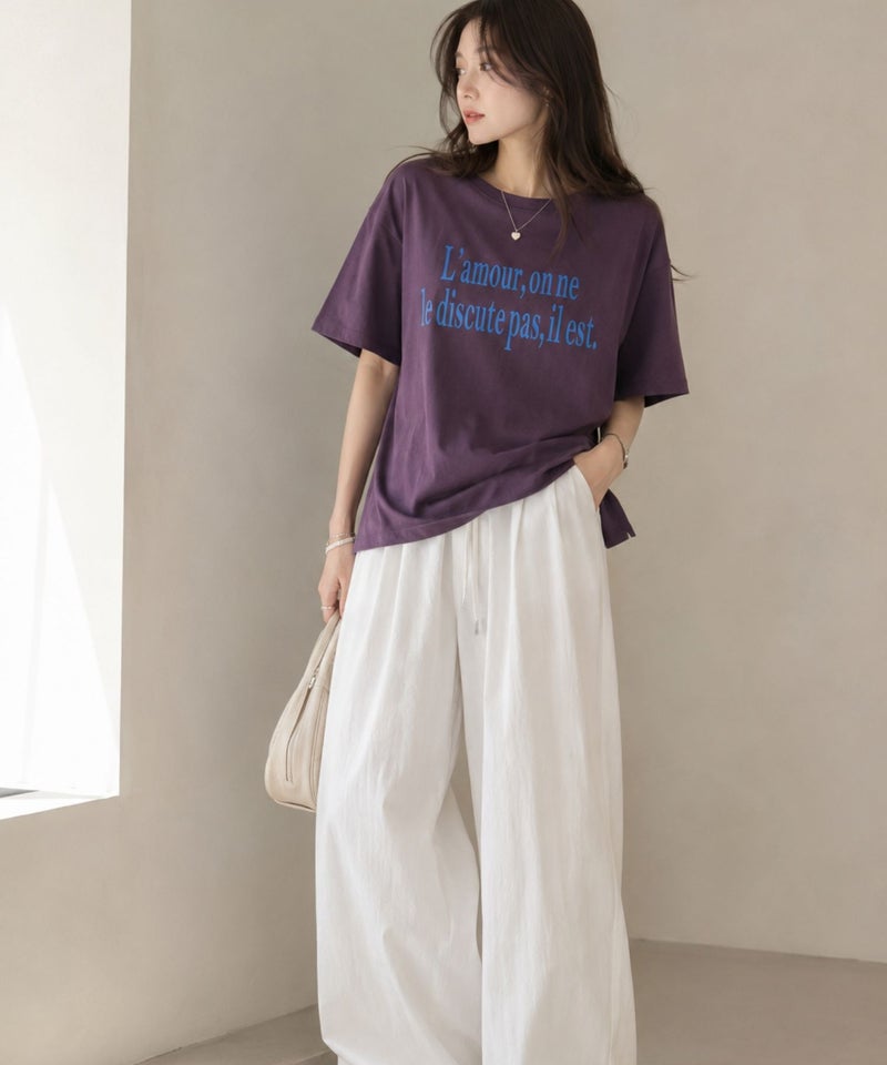 Idnes ロゴプリントTシャツ レディース メール便 対応商品商品画像-5