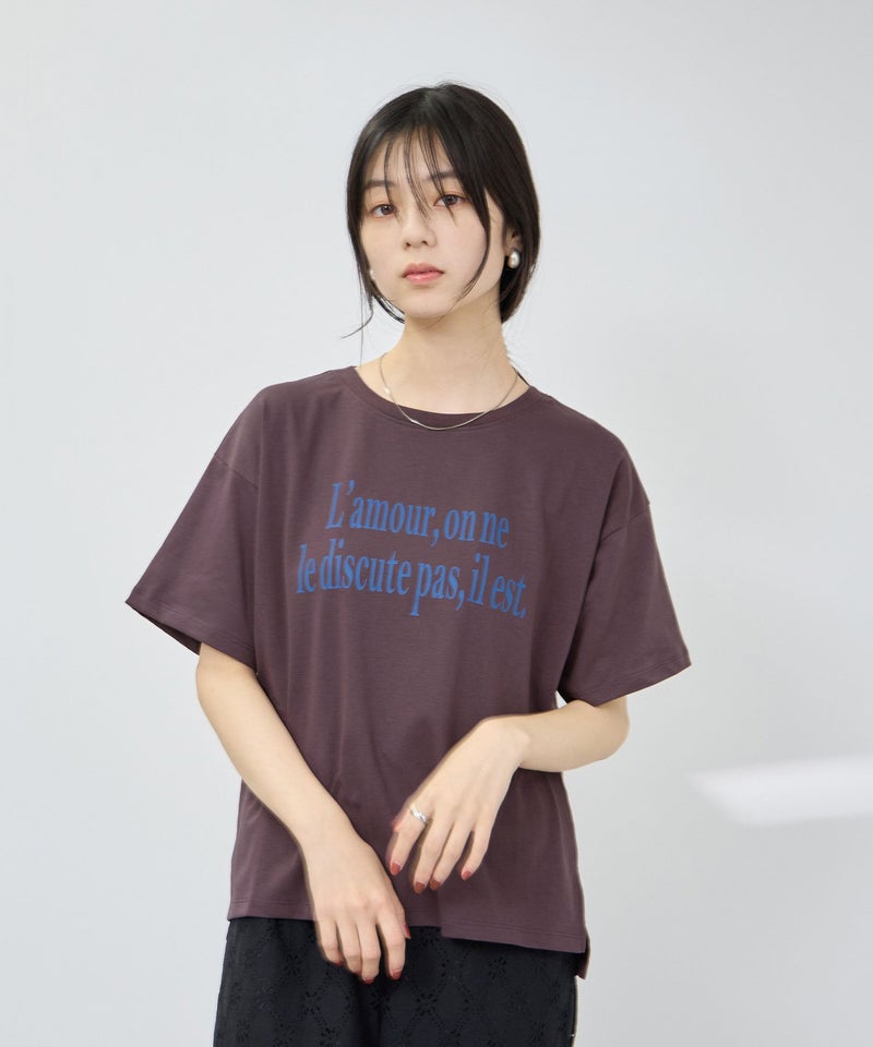 Idnes ロゴプリントTシャツ レディース メール便 対応商品商品画像-5