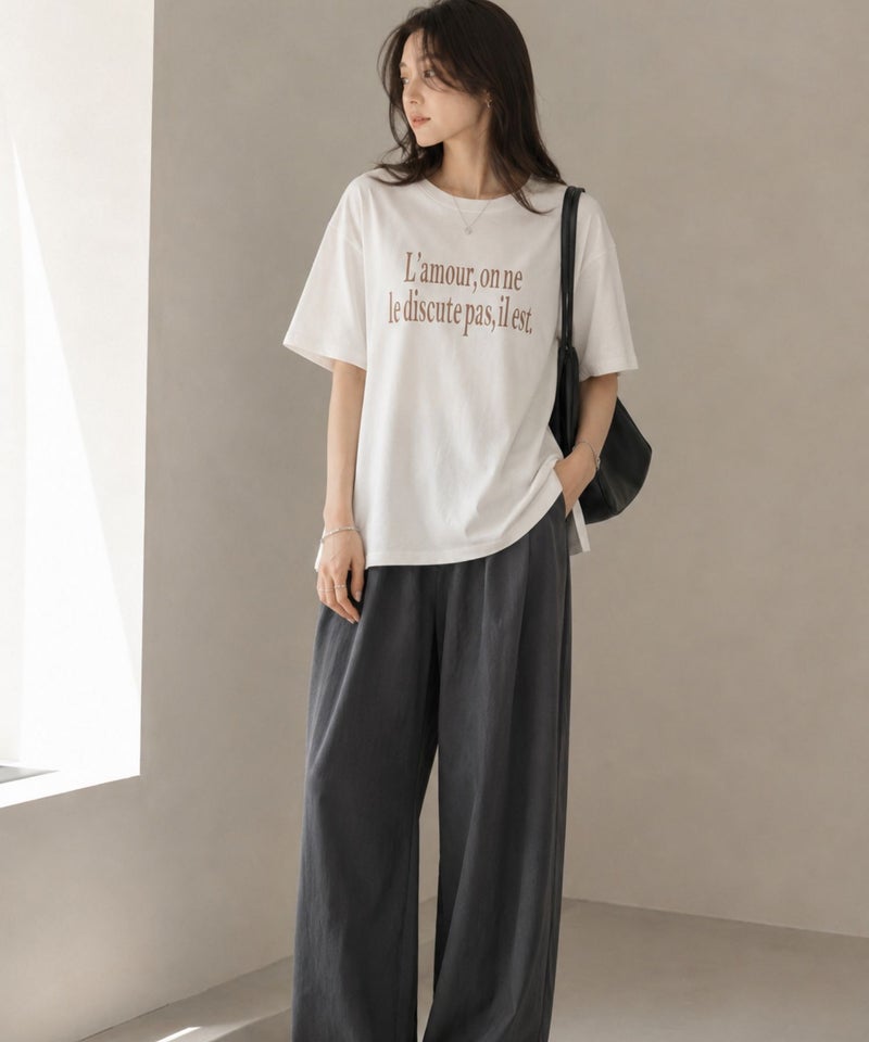 Idnes ロゴプリントTシャツ レディース メール便 対応商品商品画像-7