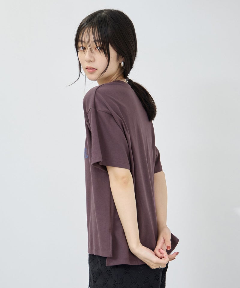 Idnes ロゴプリントTシャツ レディース メール便 対応商品商品画像-7