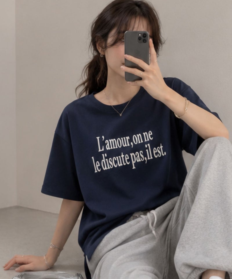 Idnes ロゴプリントTシャツ レディース メール便 対応商品商品画像-8