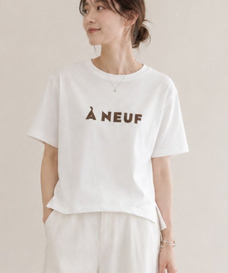 Idnes フロッキープリントTシャツ レディース メール便 対応商品商品画像-1