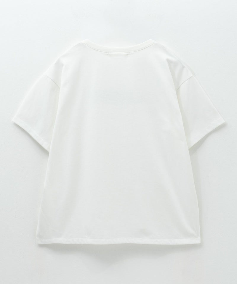 Idnes フロッキープリントTシャツ レディース メール便 対応商品商品画像-2