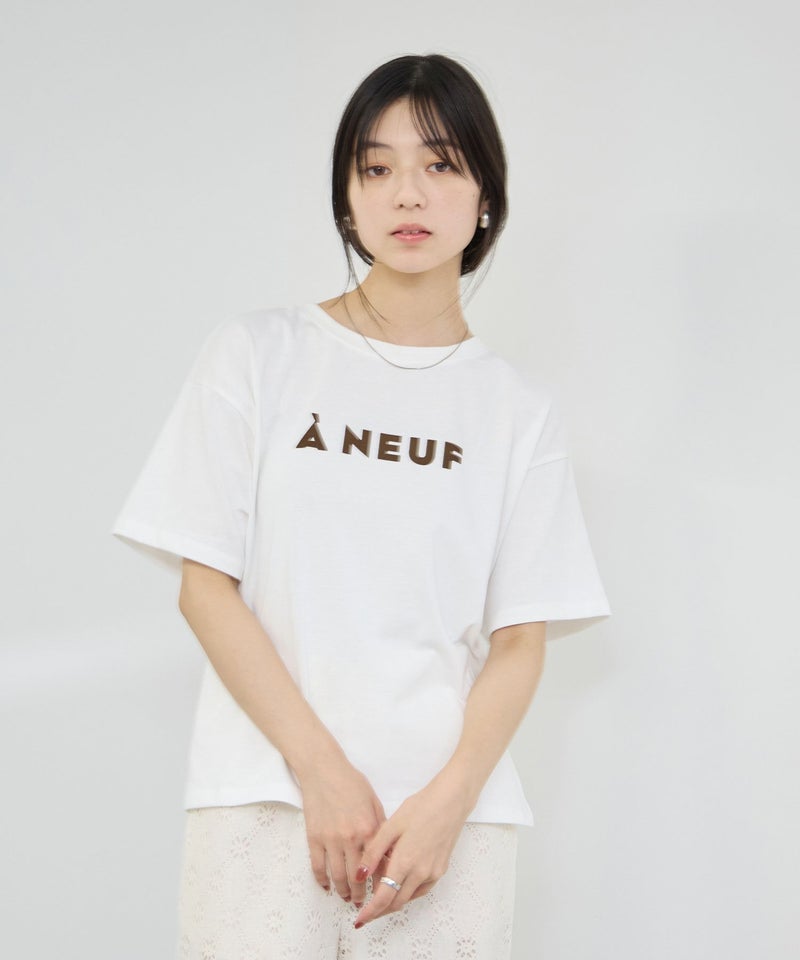 Idnes フロッキープリントTシャツ レディース メール便 対応商品商品画像-4
