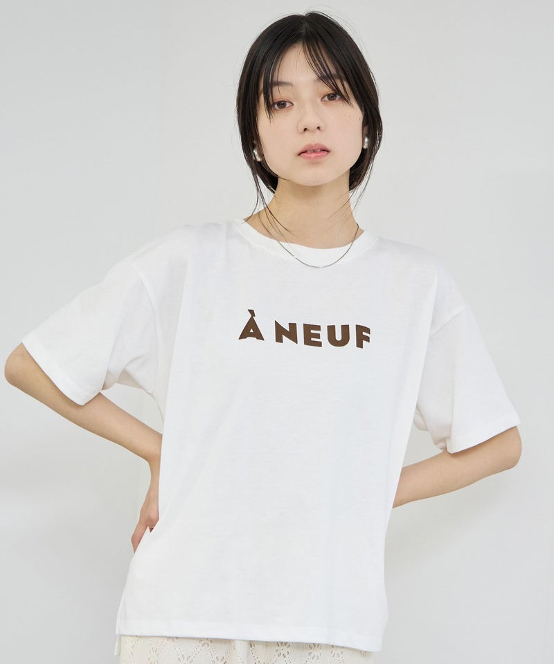 Idnes フロッキープリントTシャツ レディース メール便 対応商品商品画像-5