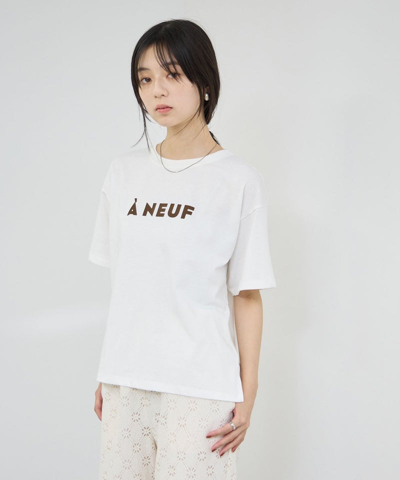 Idnes フロッキープリントTシャツ レディース メール便 対応商品商品画像-6