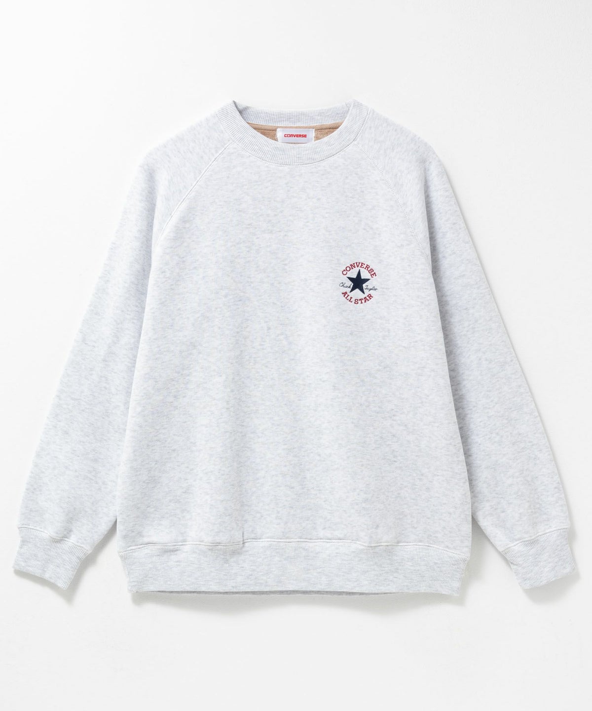 CONVERSE ワンポイントワンスター刺繍裏シャギートレーナー レディース