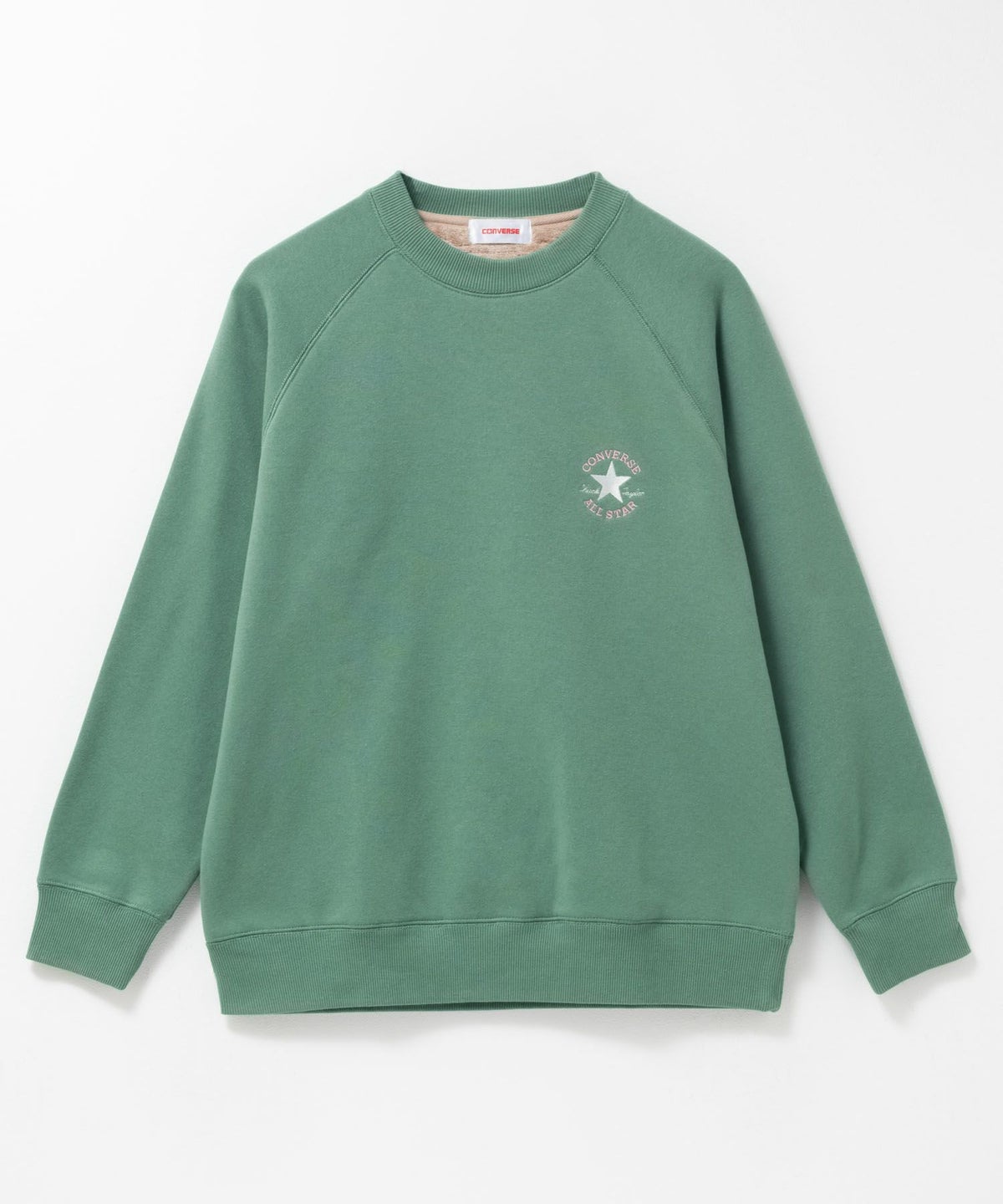 CONVERSE ワンポイントワンスター刺繍裏シャギートレーナー レディース