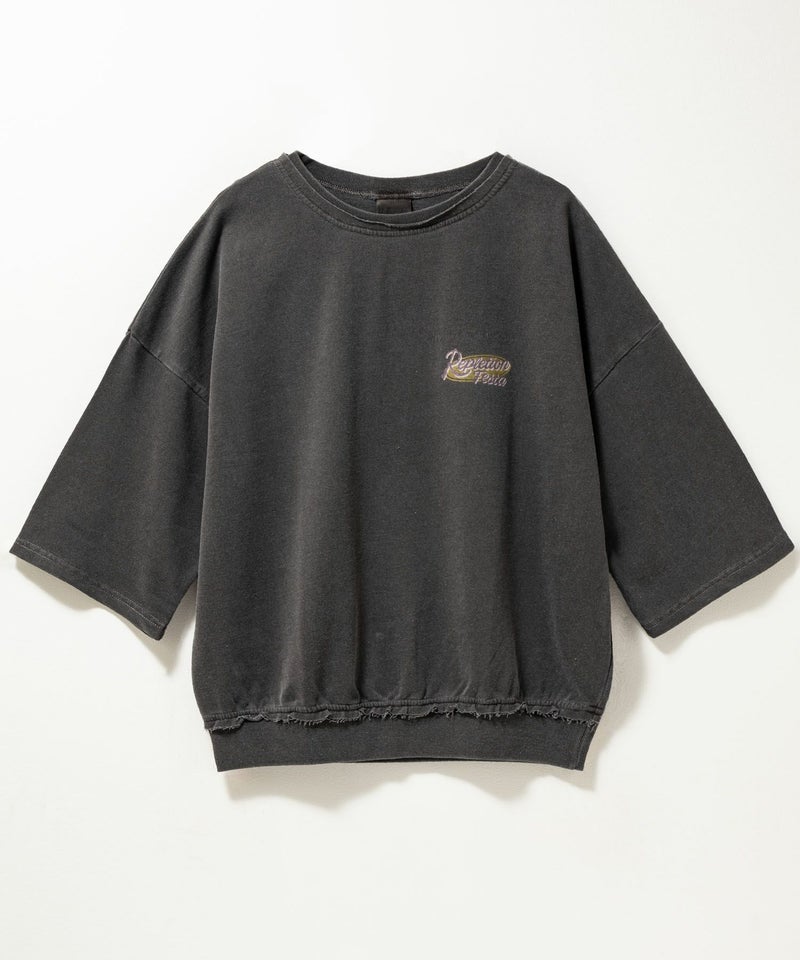 UNDERWRAPS  ミニ裏毛ピグメント7分袖Tシャツ レディース メール便 対応商品商品画像-4