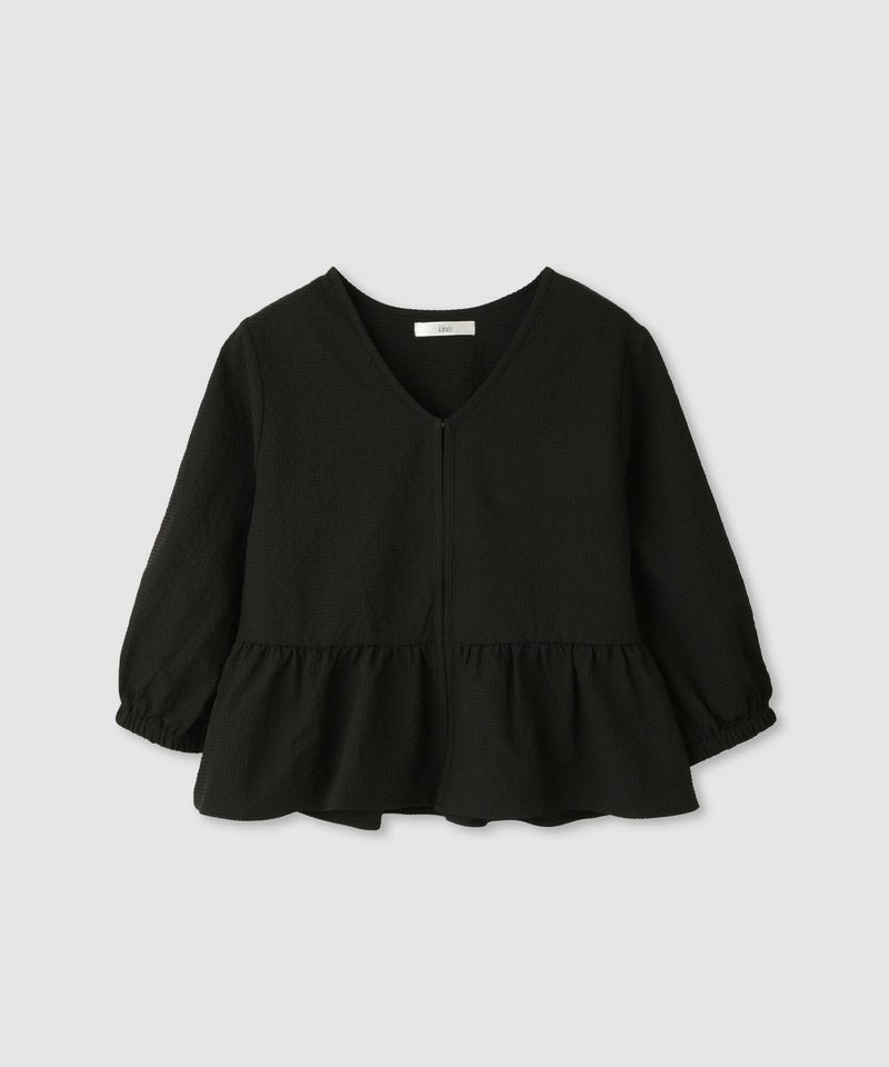 Idnes カラミフリルブラウスブルゾン レディース商品画像-1