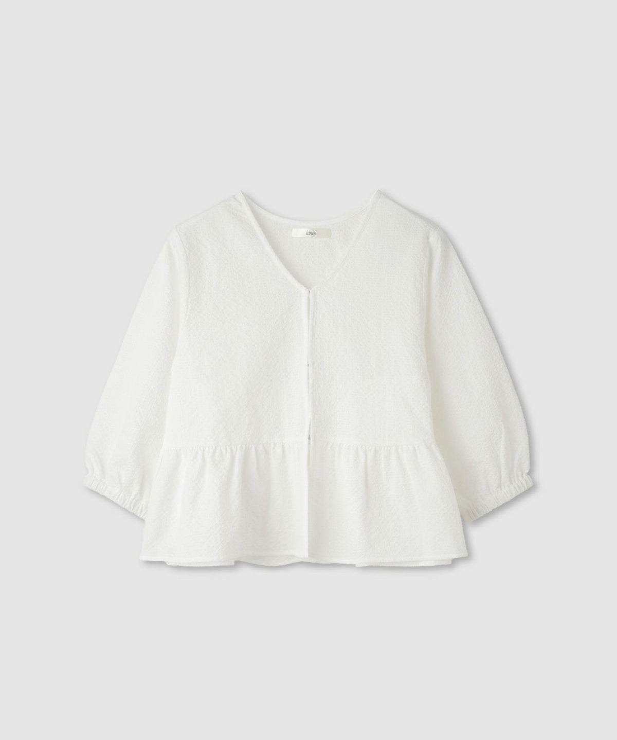 Idnes カラミフリルブラウスブルゾン レディース