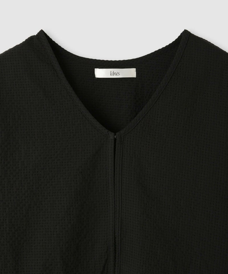 Idnes  カラミフリルブラウスブルゾン レディース商品画像-4