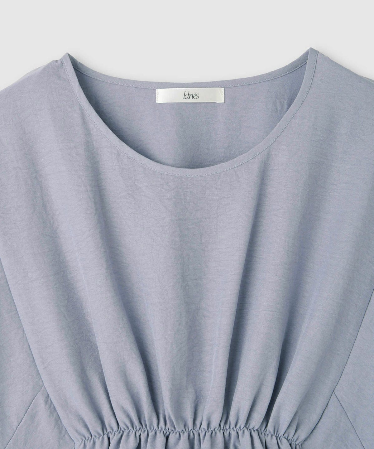 Idnes ウエストギャザーブラウス レディース