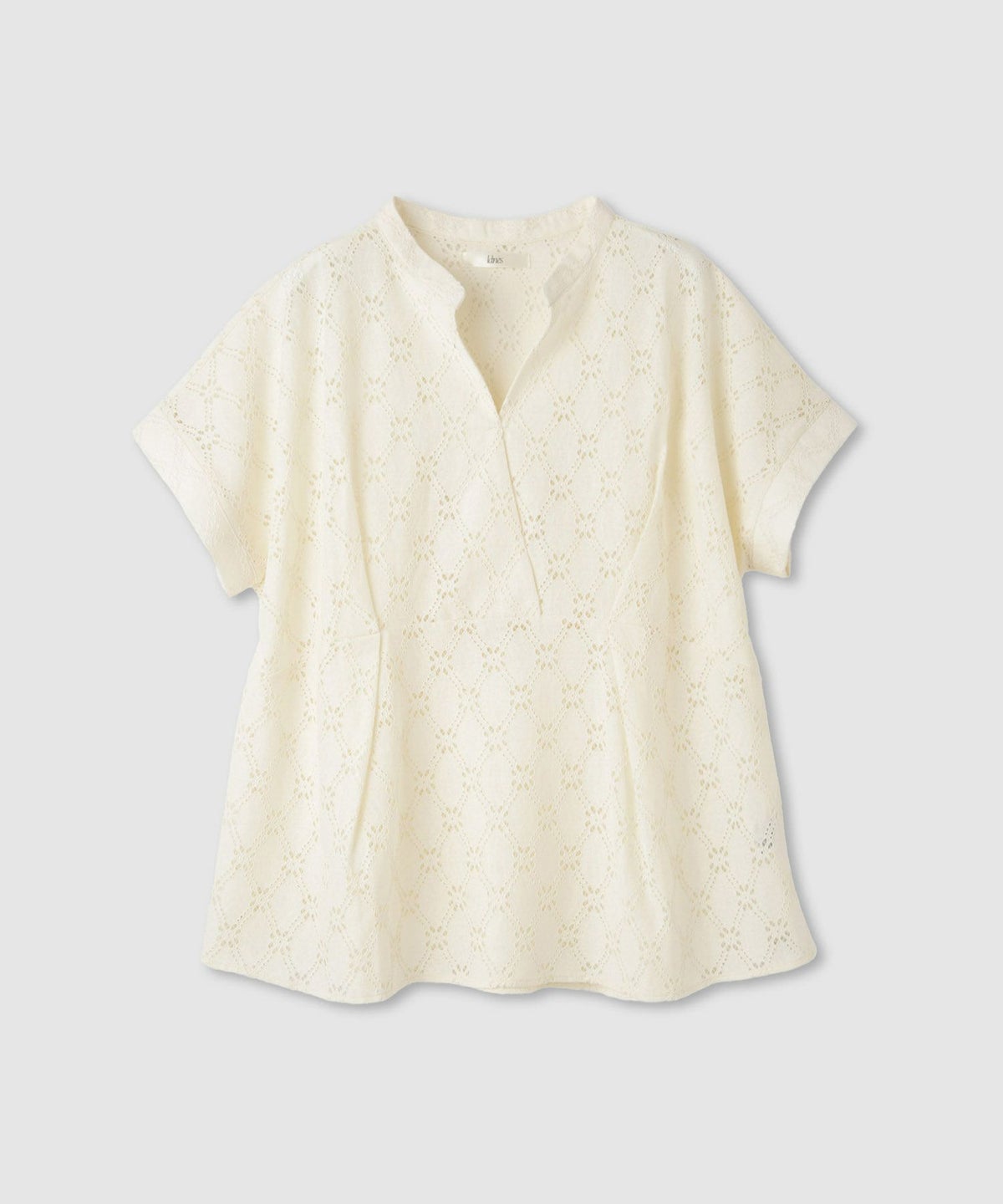 Idnes レーススキッパーブラウス レディース