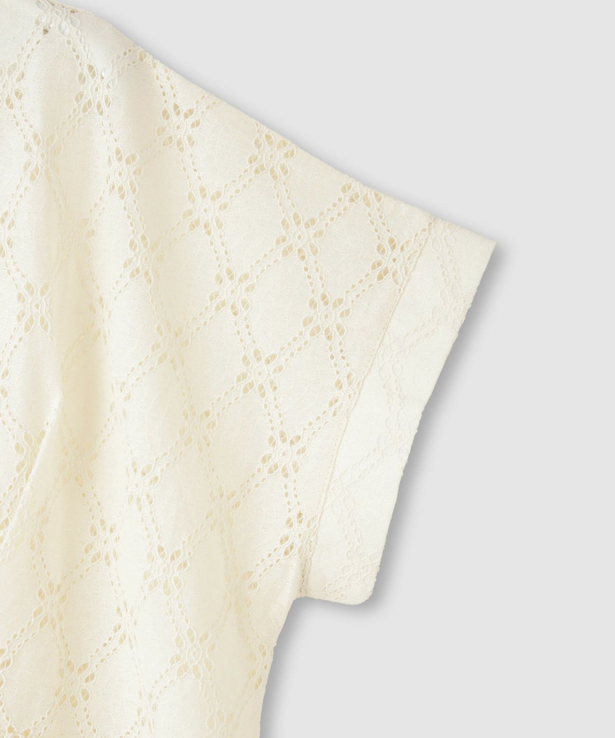 Idnes レーススキッパーブラウス レディース