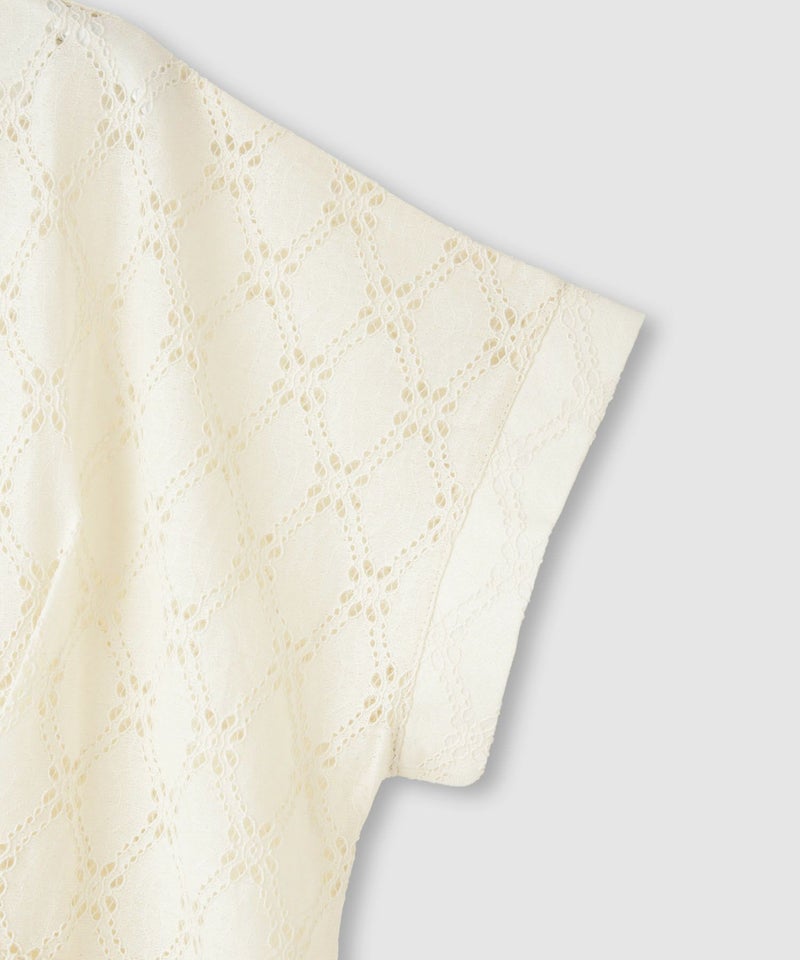 Idnes  レーススキッパーブラウス レディース商品画像-5