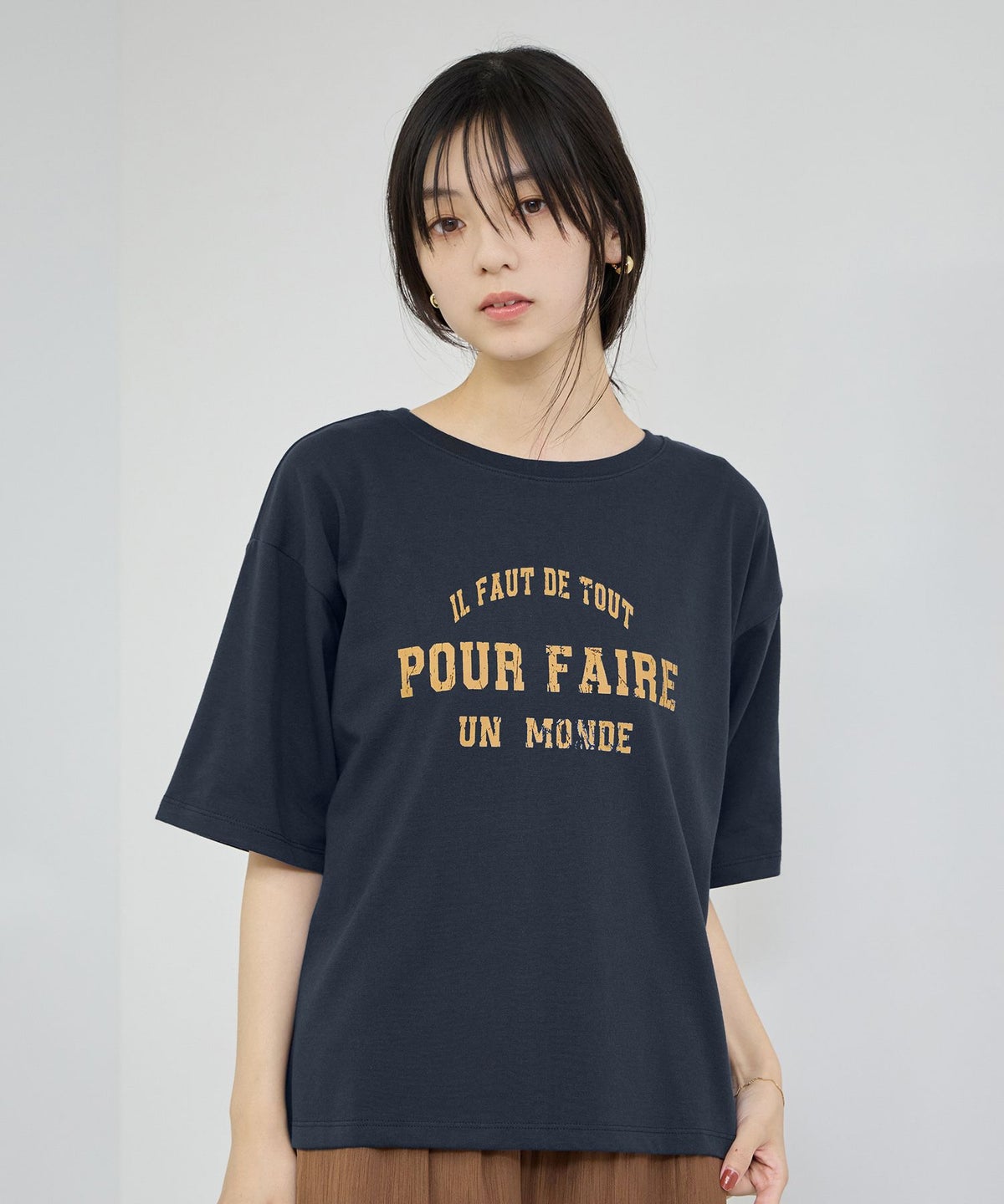 Idnes ロゴプリントTシャツ レディース メール便 対応商品