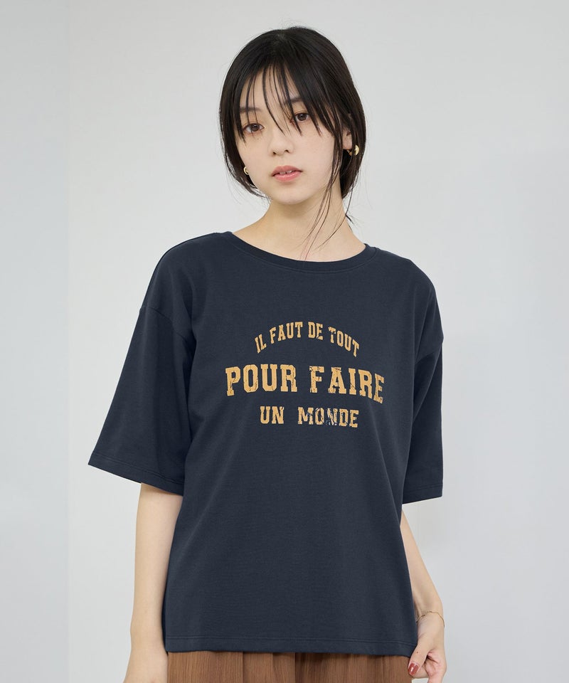 Idnes  ロゴプリントTシャツ レディース メール便 対応商品商品画像-5
