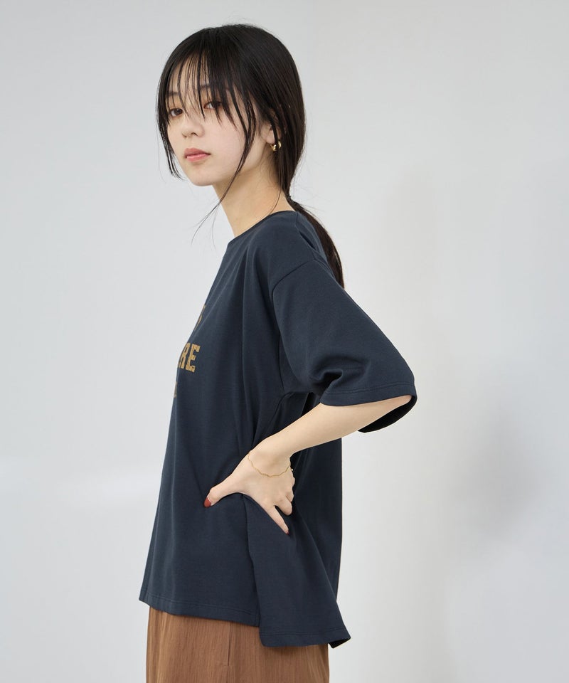 Idnes ロゴプリントTシャツ レディース メール便 対応商品商品画像-7