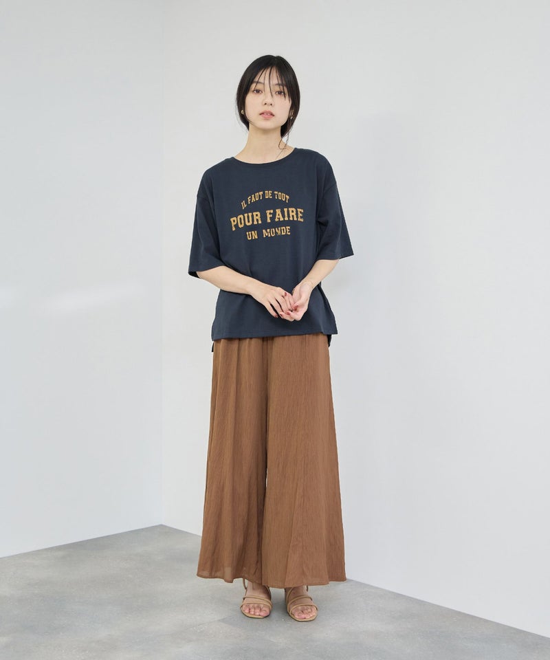 Idnes ロゴプリントTシャツ レディース メール便 対応商品商品画像-9