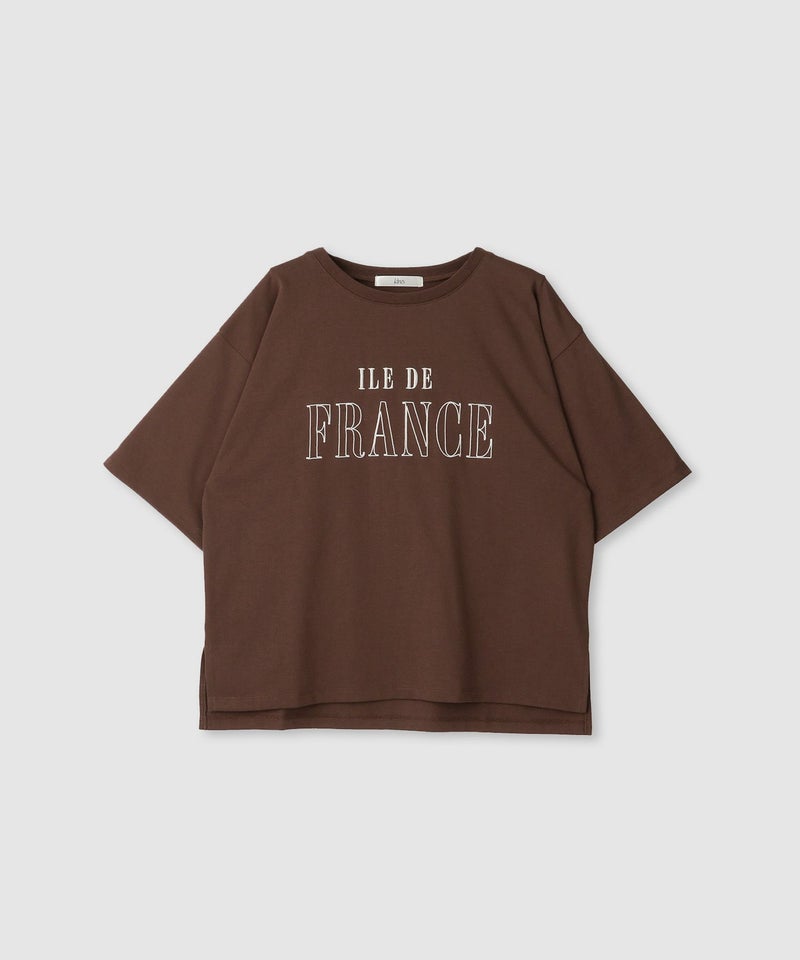 Idnes ロゴ刺繍Tシャツ レディース メール便 対応商品商品画像-3