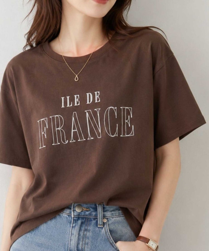 Idnes  ロゴ刺繍Tシャツ レディース メール便 対応商品商品画像-3
