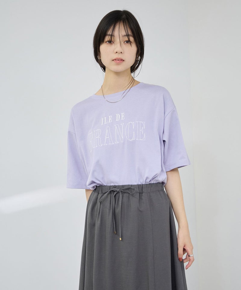 Idnes ロゴ刺繍Tシャツ レディース メール便 対応商品商品画像-4