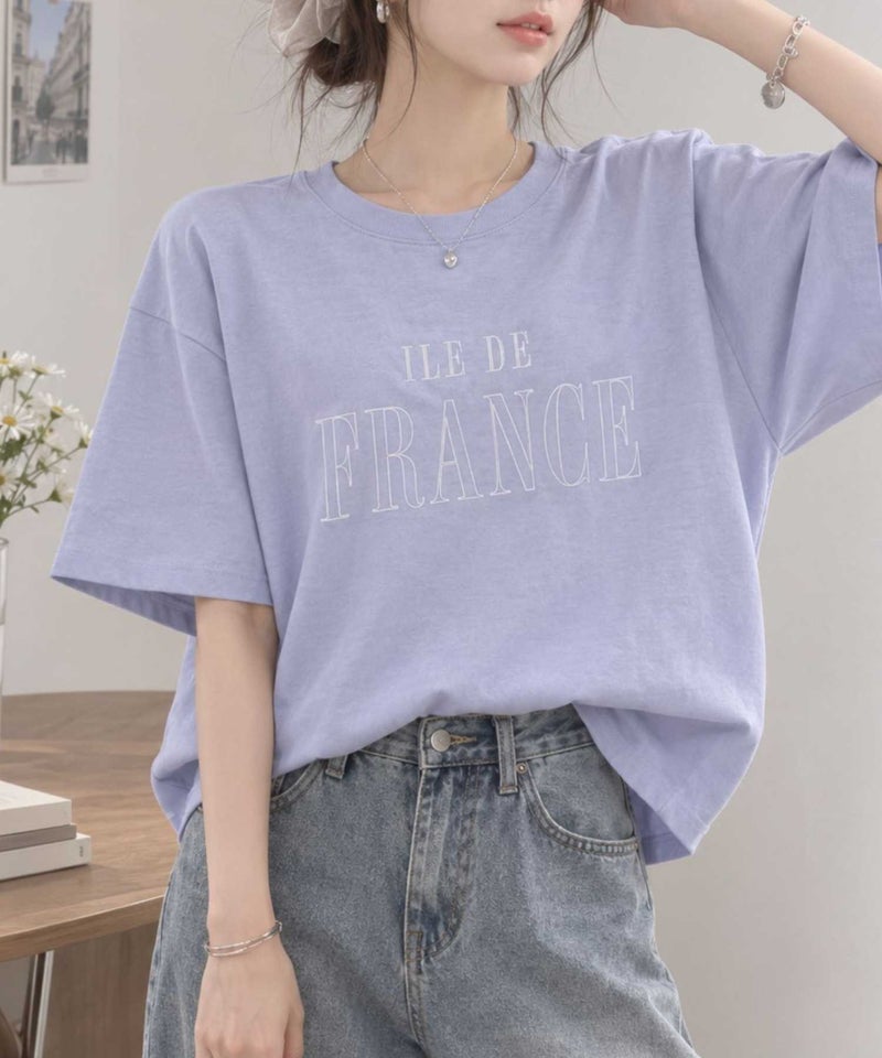 Idnes  ロゴ刺繍Tシャツ レディース メール便 対応商品商品画像-6