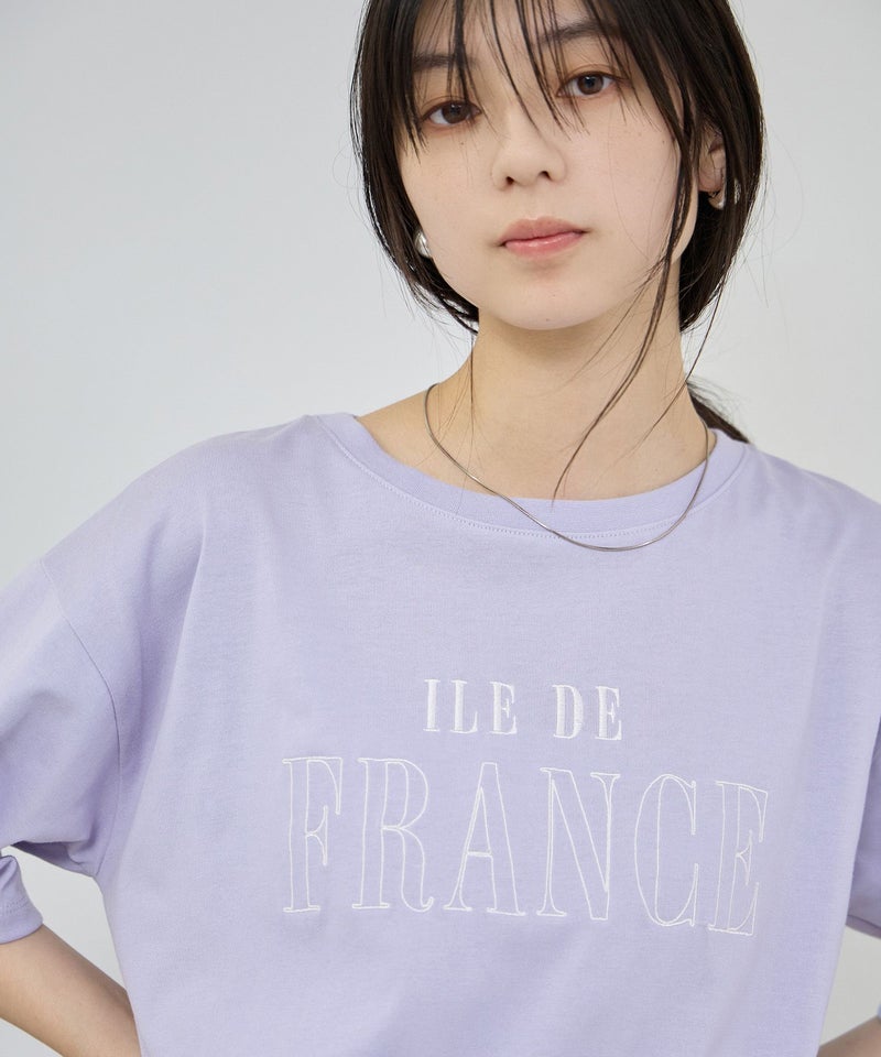Idnes ロゴ刺繍Tシャツ レディース メール便 対応商品商品画像-8