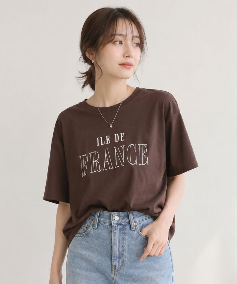 Idnes  ロゴ刺繍Tシャツ レディース メール便 対応商品商品画像-8