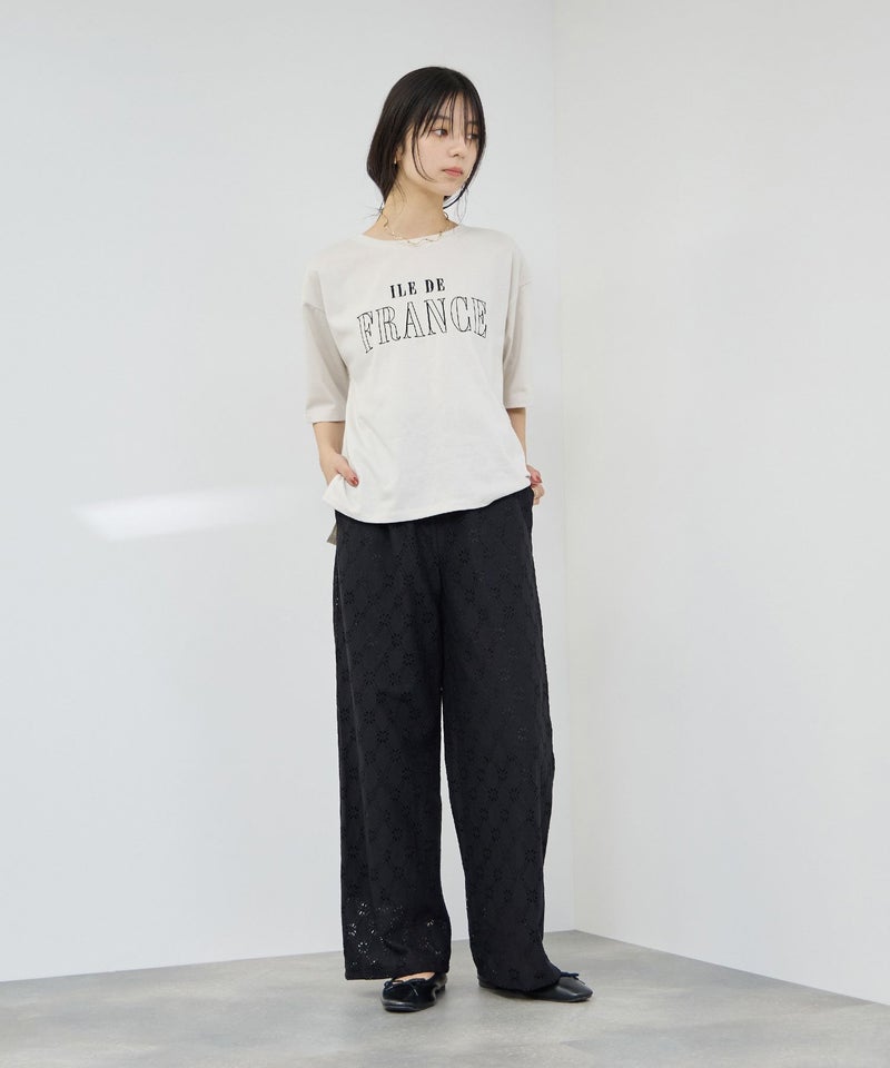 Idnes  ロゴ刺繍Tシャツ レディース メール便 対応商品商品画像-11
